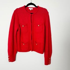 J Crew Odette lady sweater-jacket, size L